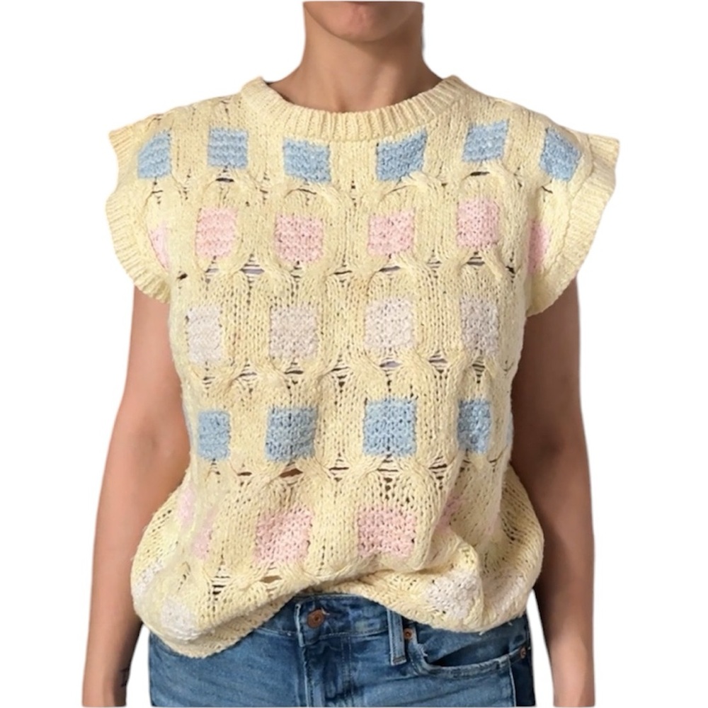 Vintage Empire Gene Stuart Wool Sleeveless Sweater